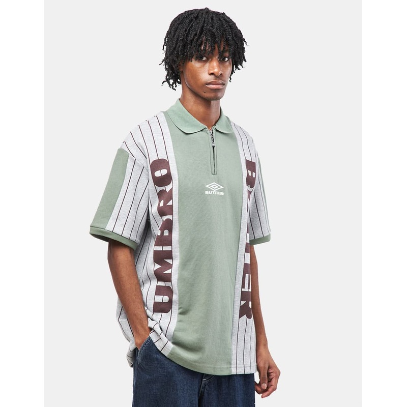 Butter Goods x Umbro Athletica S/S Polo Shirt – Sage