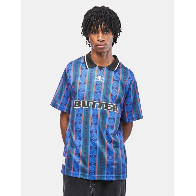Butter Goods x Umbro Vert Jersey – Forest/Cobalt