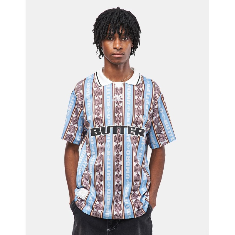 Butter Goods x Umbro Vert Jersey – Sky/Brown