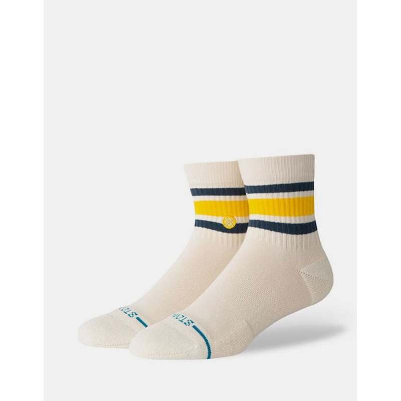 Stance Boyd Quarter Crew Socks – Cream