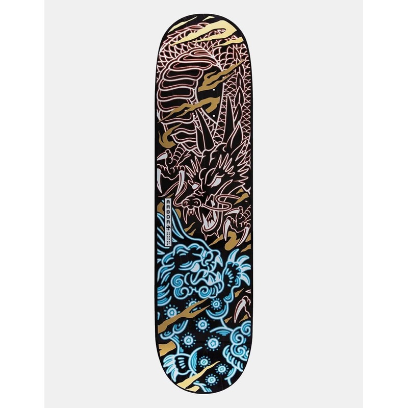 Arbor Shuriken Dragon Foo Skateboard Deck – 8.25