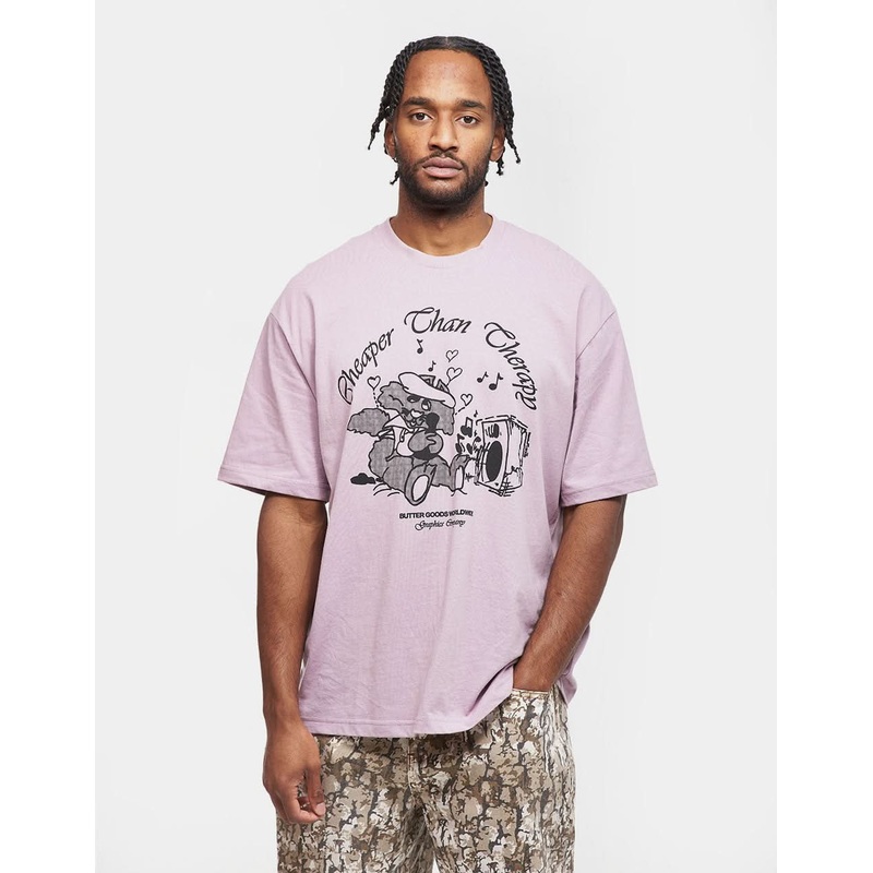 Butter Goods Karaoke T-Shirt – Washed Berry