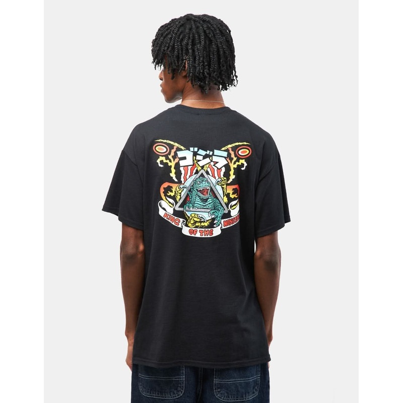 Santa Cruz x Godzilla Natas Mothra Heavyweight T-Shirt – Black