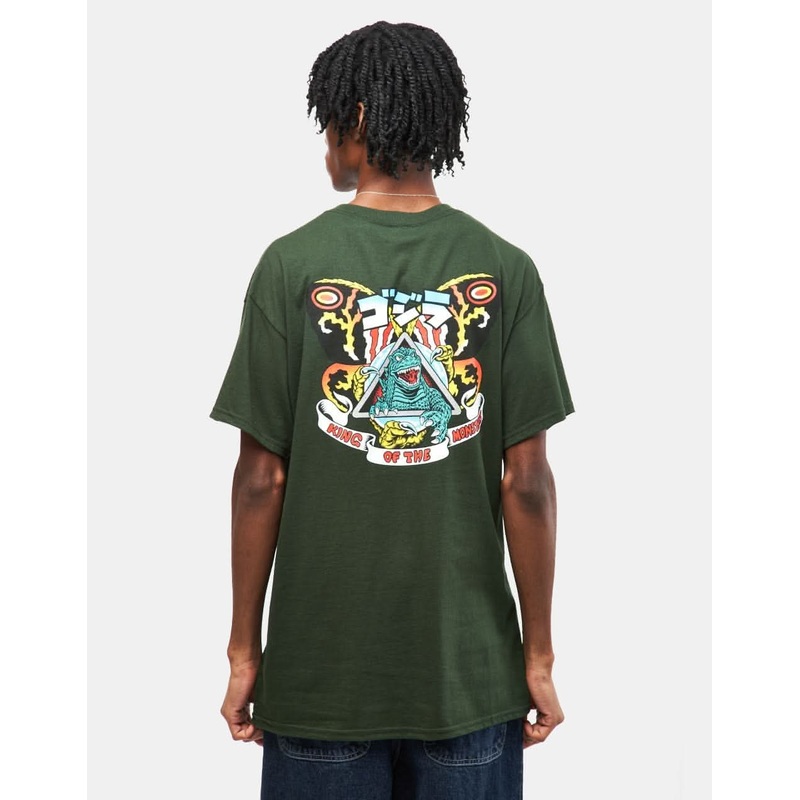 Santa Cruz x Godzilla Natas Mothra Heavyweight T-Shirt – Forest