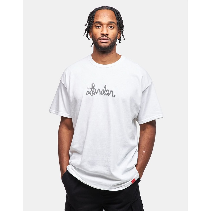 Chocolate x  ‘London’ Flip the Script T-Shirt – White