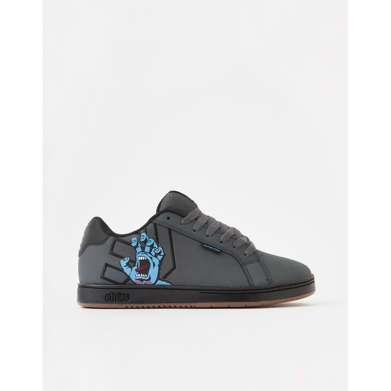 Etnies x Santa Cruz Fader ‘Scream Pack’ Skate Shoes – Dark Grey/Black