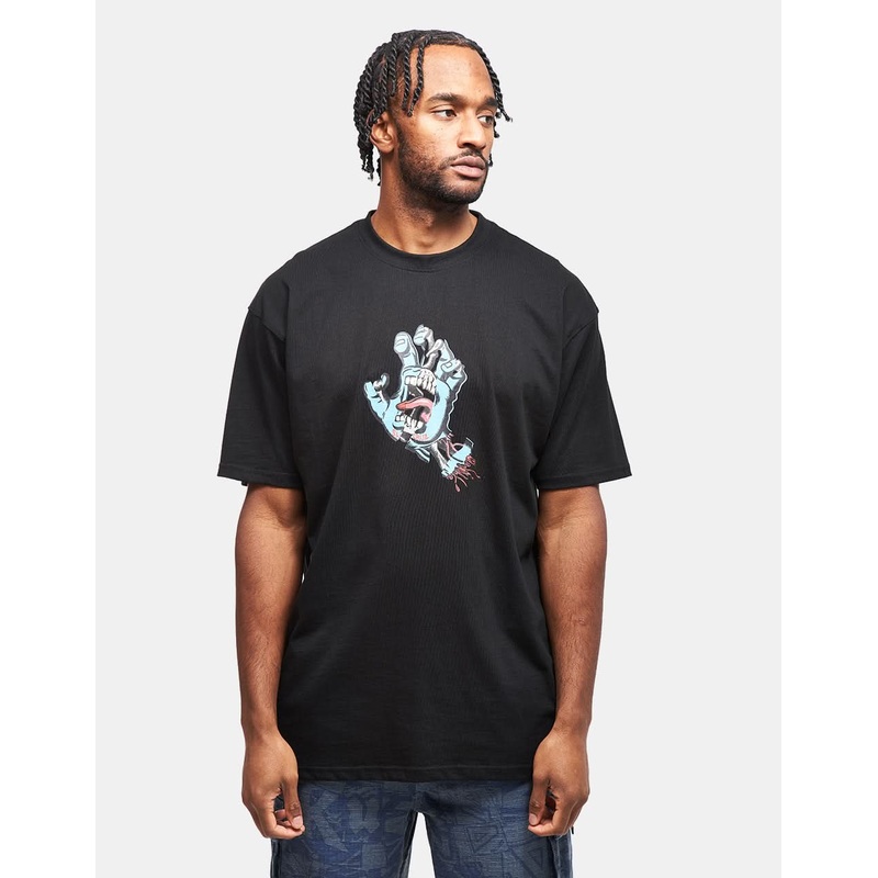 Santa Cruz Torn Hand T-Shirt – Black
