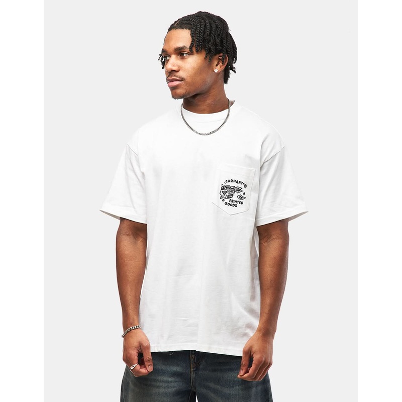 Carhartt WIP Fragments Pocket T-Shirt – White/Black