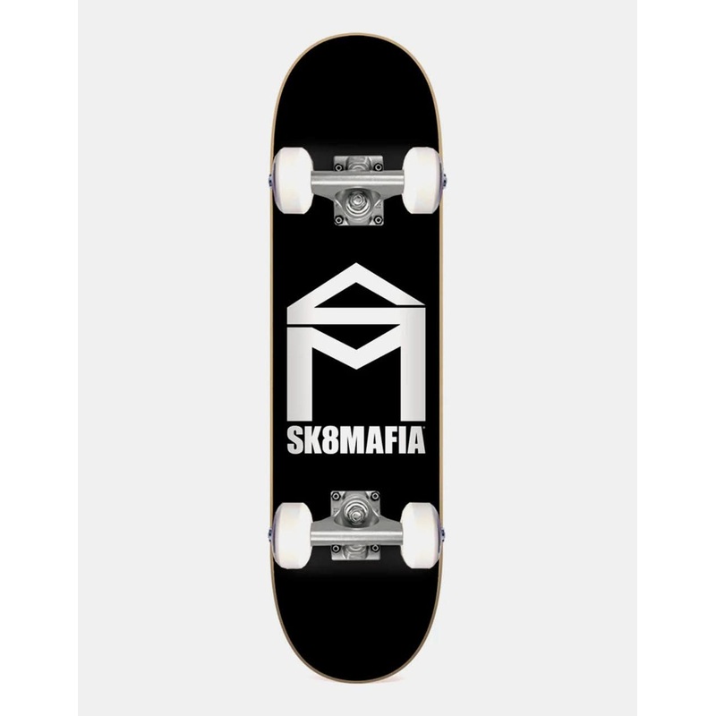 Sk8Mafia House Logo BW Micro Complete Skateboard – 6