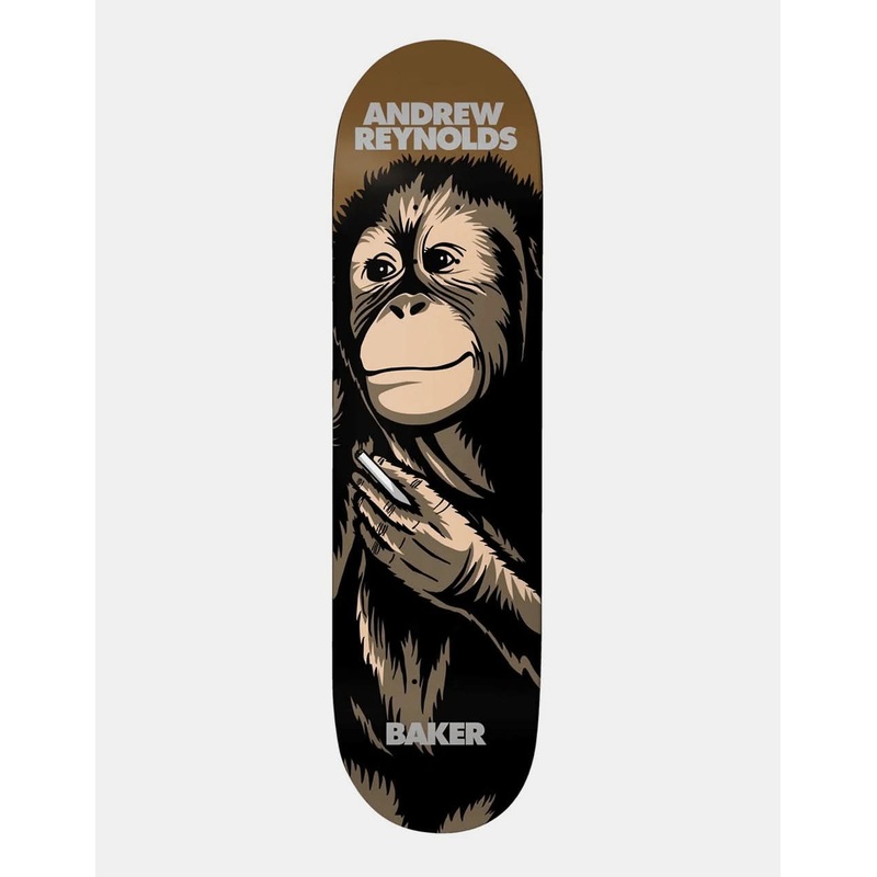 Baker Reynolds Smoking Monkey Skateboard Deck – 8.25