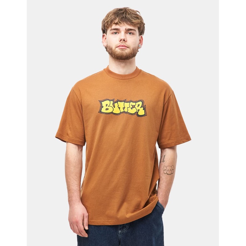 Butter Goods Perspective T-Shirt – Oak Brown