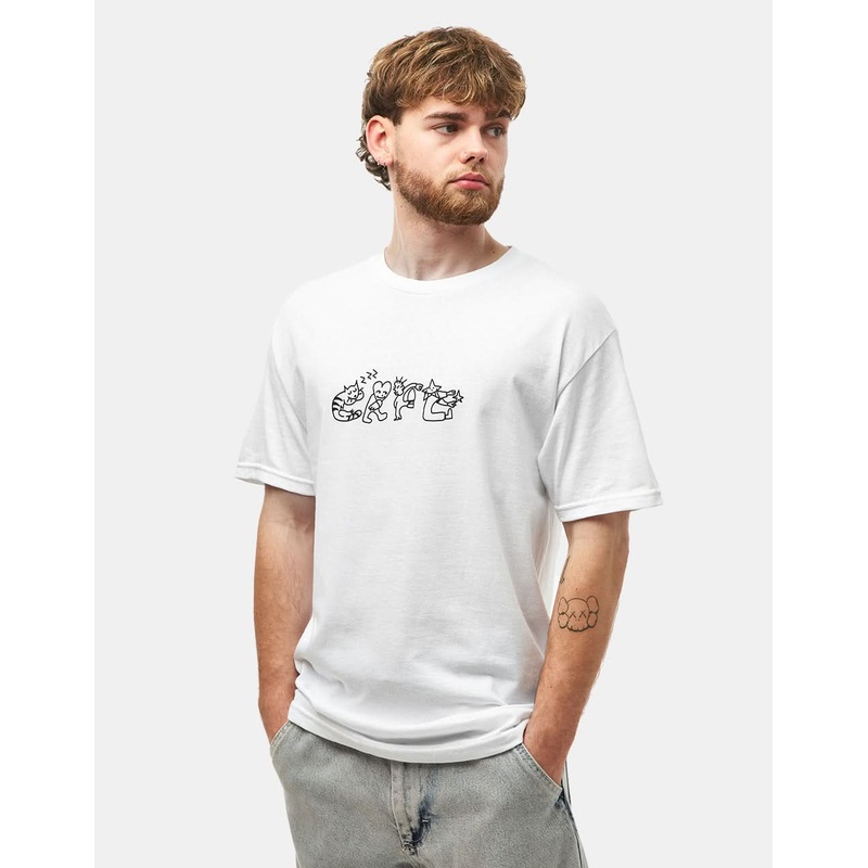 Skateboard Cafe Buddy T-Shirt – White
