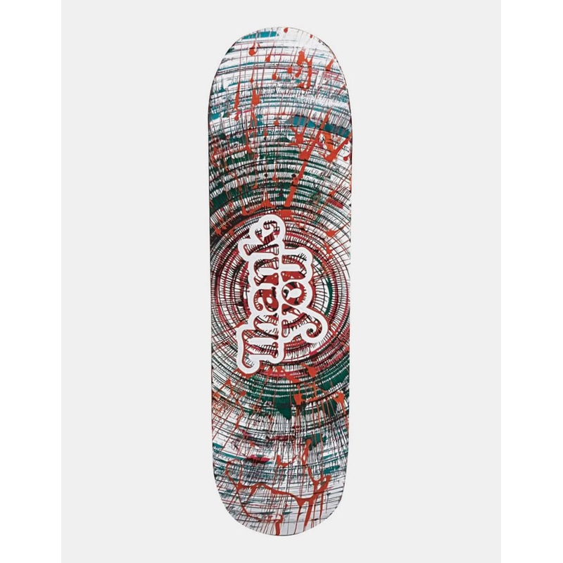 Thank You Spin Paint Logo Skateboard Deck – 8