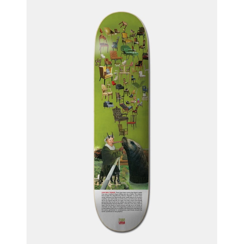 UMAVERSE Roman Seal Tongue Skateboard Deck – 8.38
