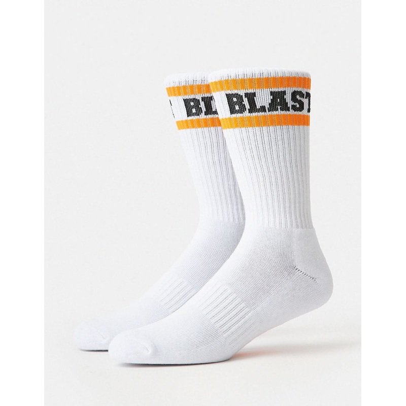 Blast Skates Team Blast Crew Socks – White