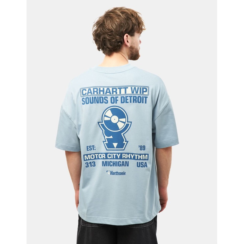 Carhartt WIP Hattronix T-Shirt – Frosted Blue