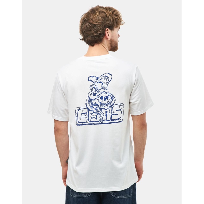 Converse Cons Snake & Skull T-Shirt – White