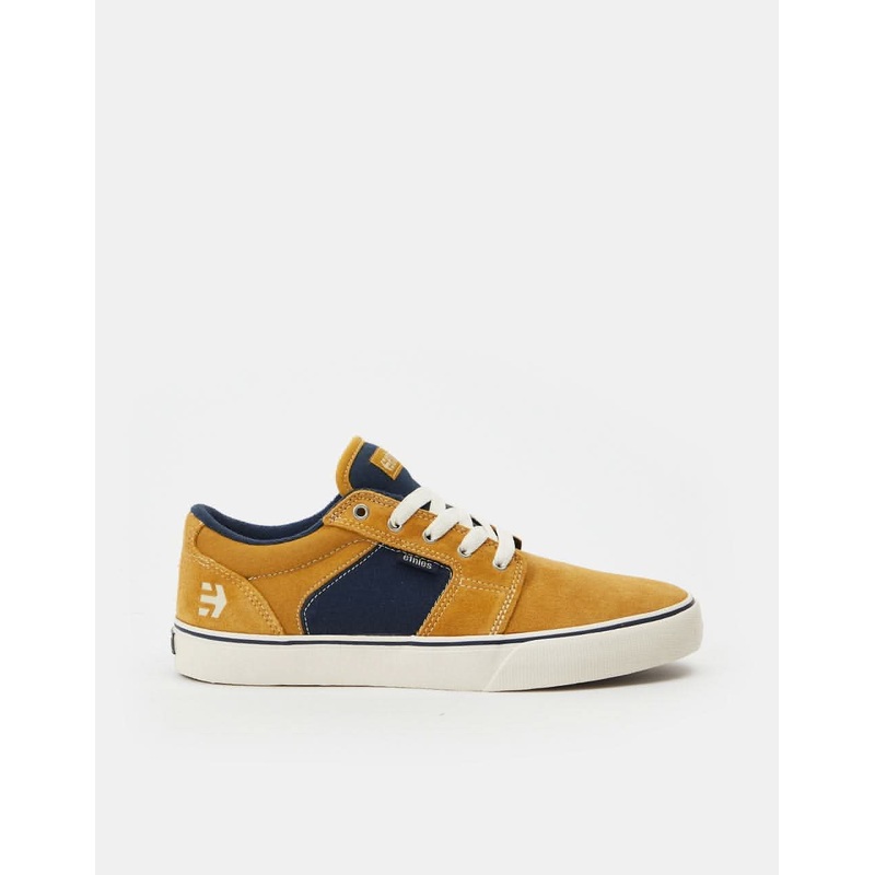 Etnies Barge LS Skate Shoes – Tan/Blue