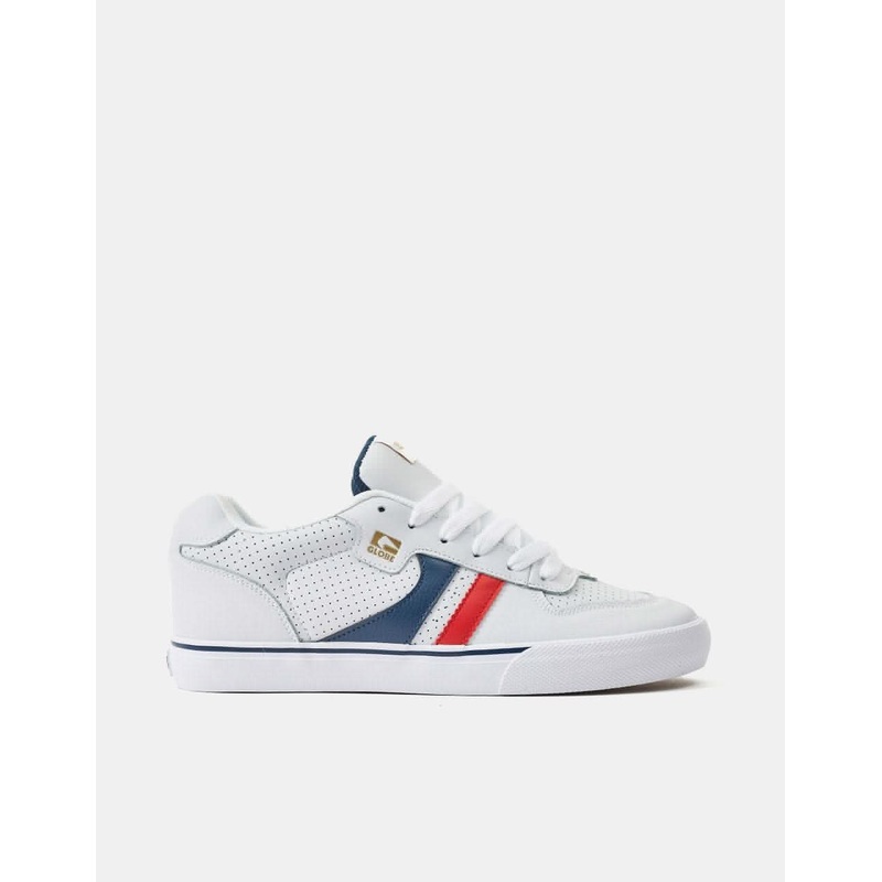 Globe Encore-2 Skate Shoes – White/Blue/Red