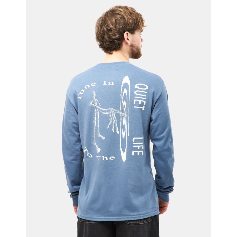 The Quiet Life x Hugo Bernier Tune In L/S T-Shirt – Slate