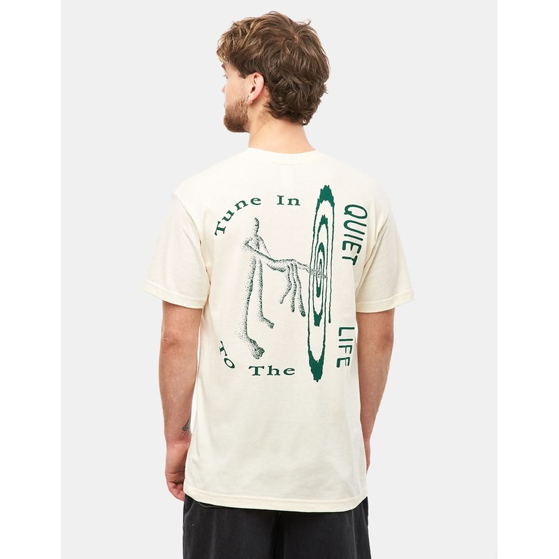 The Quiet Life x Hugo Bernier Tune In T-Shirt – Cream