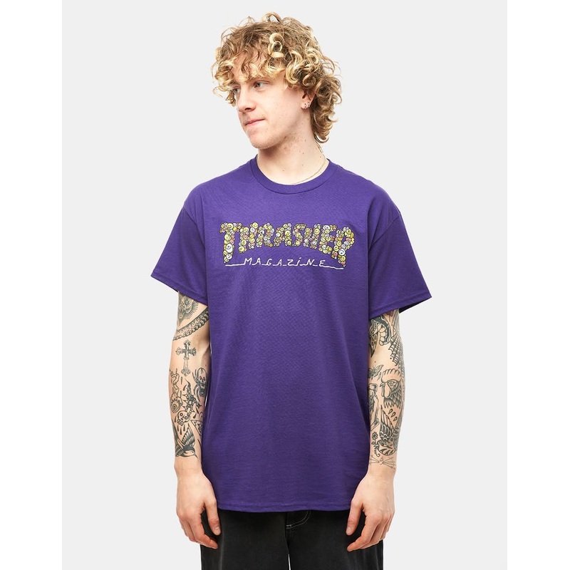 Thrasher Smile T-Shirt – Purple
