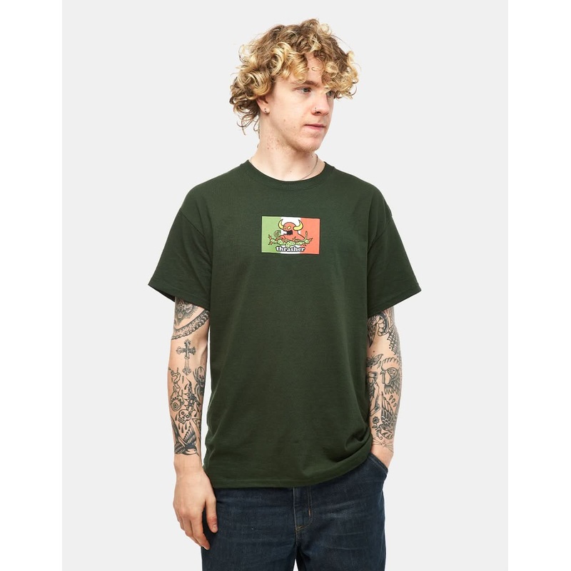 Thrasher x Toy Machine Hecho T-Shirt – Forest Green