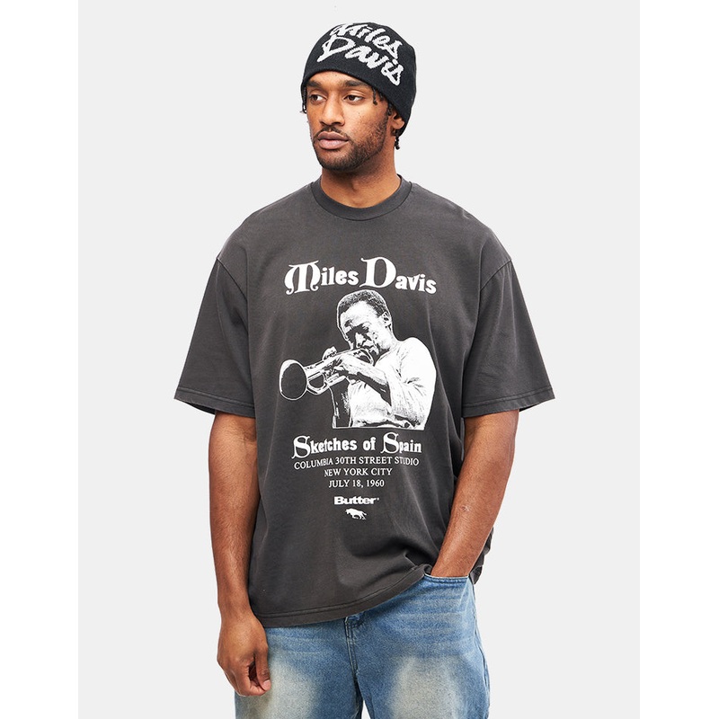 Butter Goods x Miles Davis Sketches Of Spain T-Shirt – Washed Black