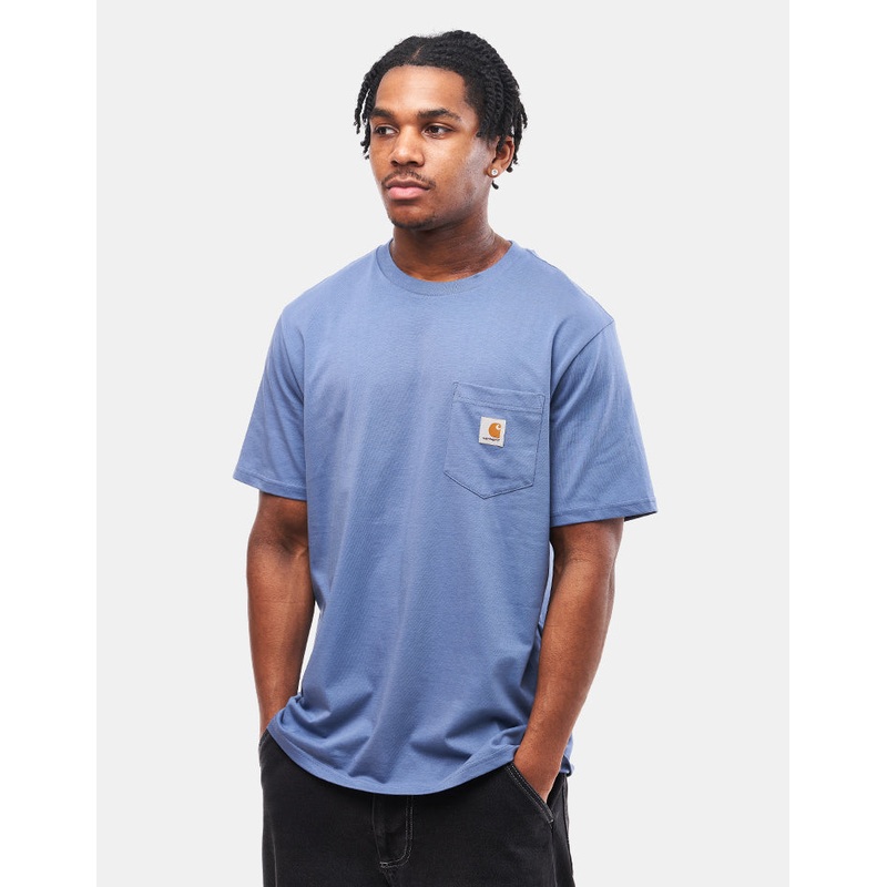 Carhartt WIP Pocket T-Shirt – Blue Iris