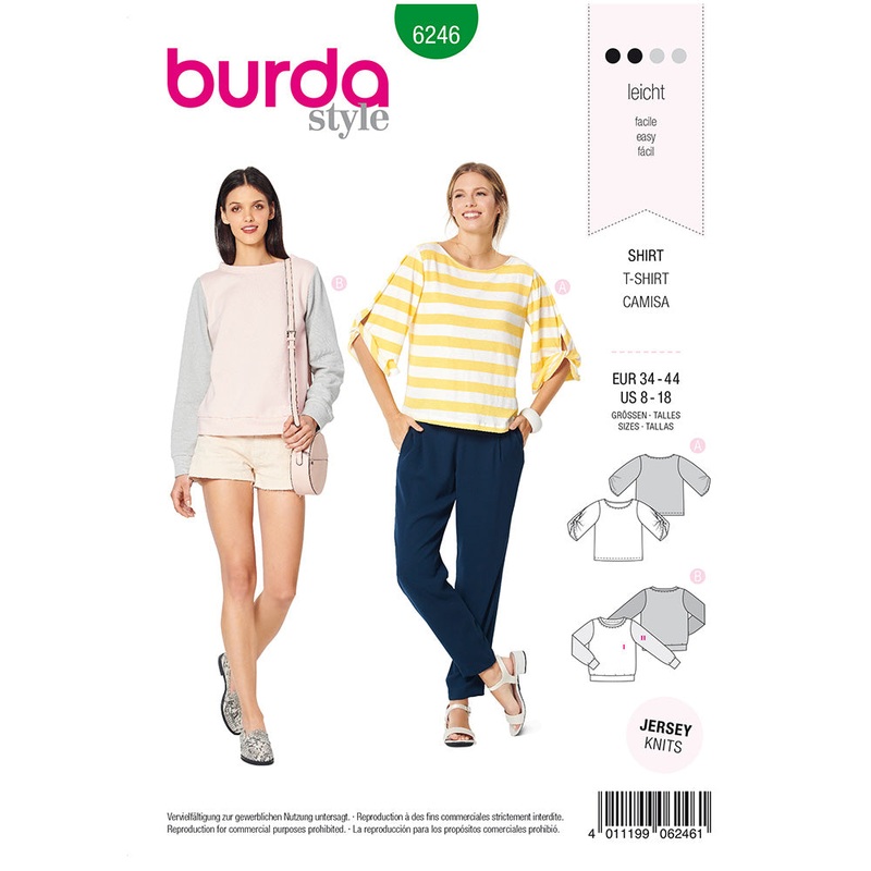 BURDA – 6246 Sweatshirt with Round Neckline