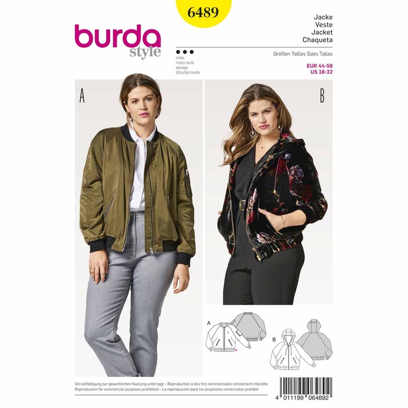 BURDA – 6489 Ladies Coat