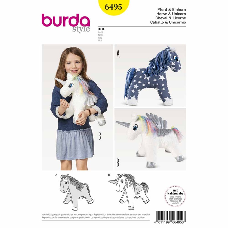 BURDA – 6495 Accessories –  Horse/Unicorn