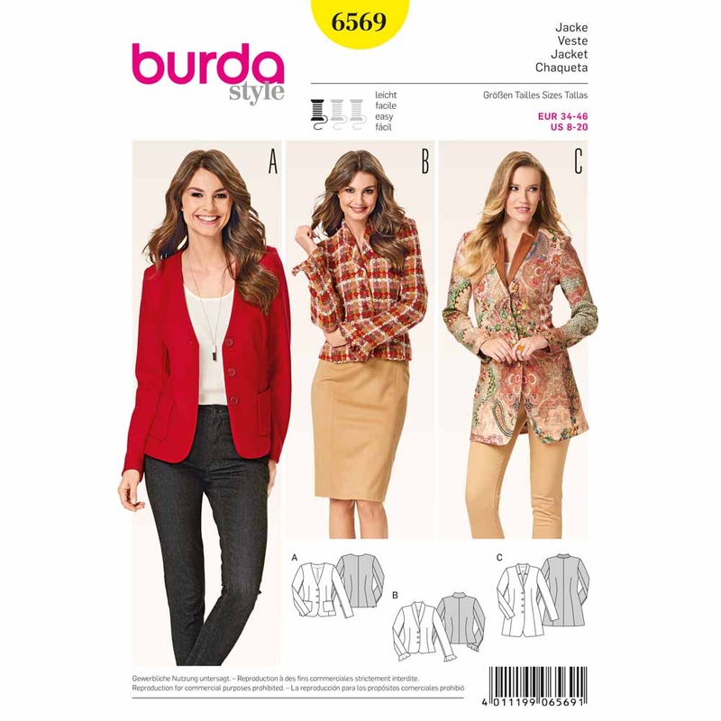 BURDA – 6569 Ladies Jacket