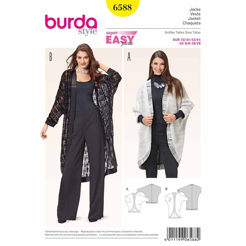 BURDA – 6588 Ladies Jacket
