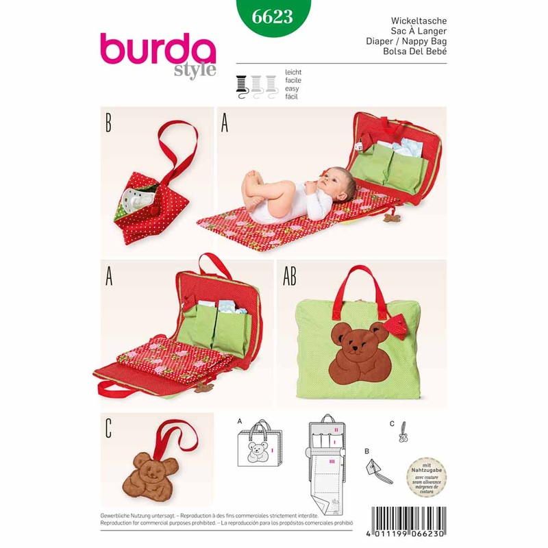 BURDA – 6623 Accessories Diaper Bag