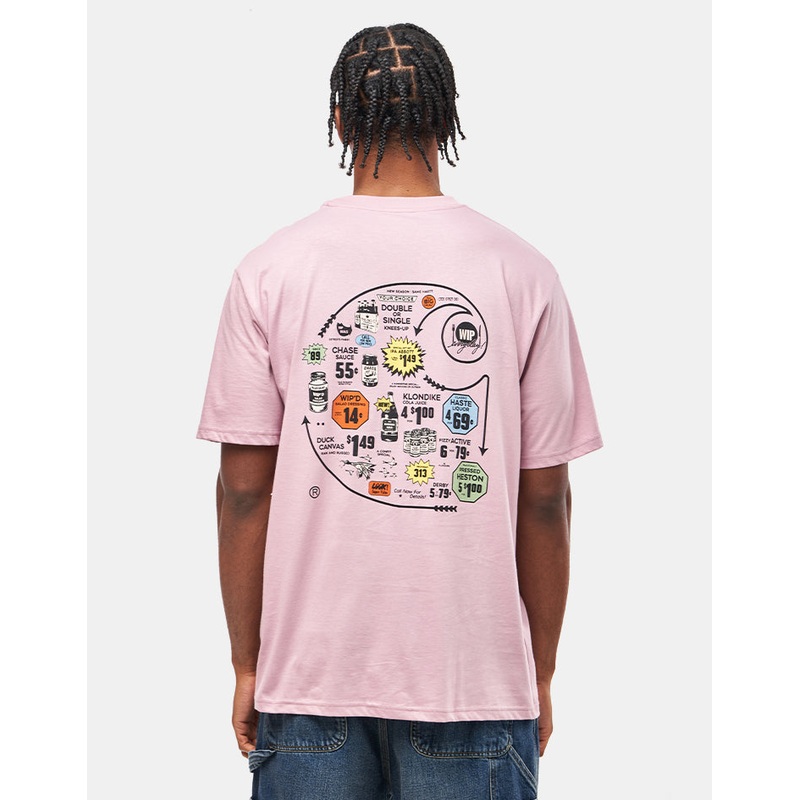 Carhartt WIP Catalogue C Logo T-Shirt – Hortensia