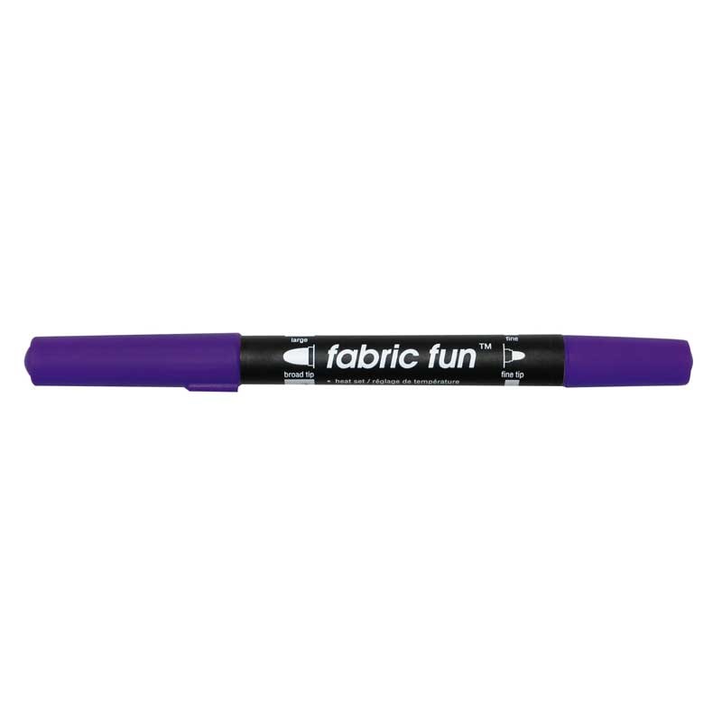 FABRIC FUN Dual Tip Fabric Marker – Purple