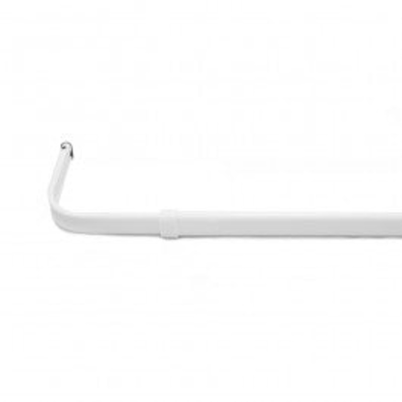 Heavy duty lockseam curtain rod 3.5 projection – White