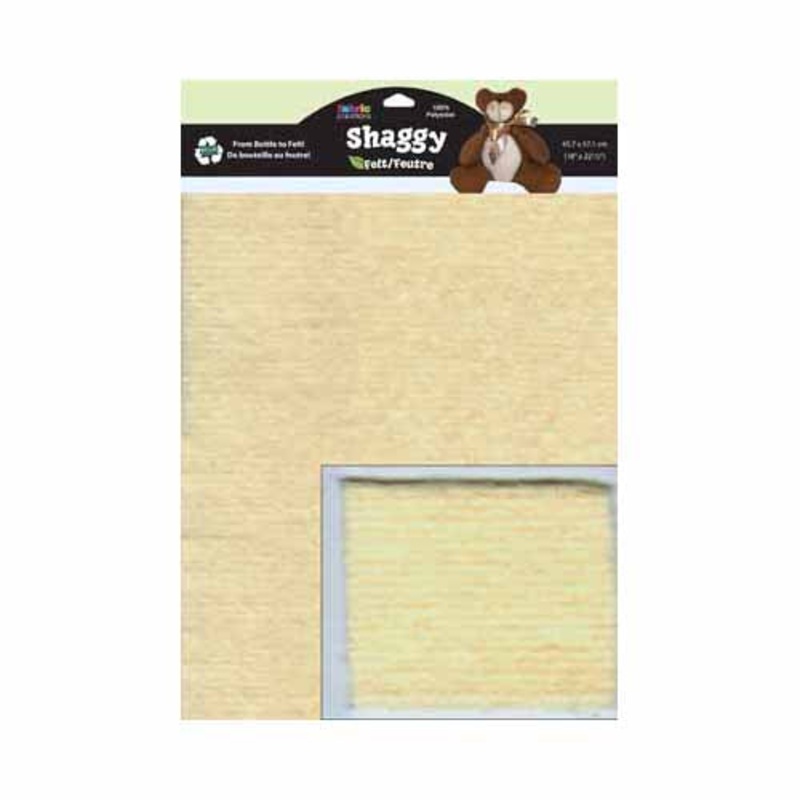 UNIQUE ShaggyFelt – 45.7 x 57cm (18 x 22) – Cream