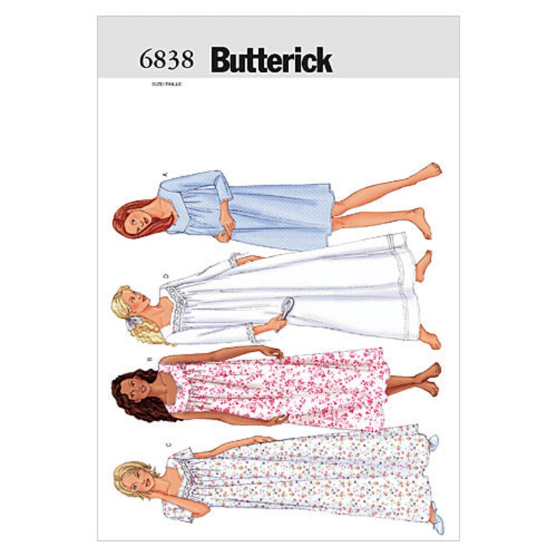 B6838 Misses’/Misses’ Petite Nightgown