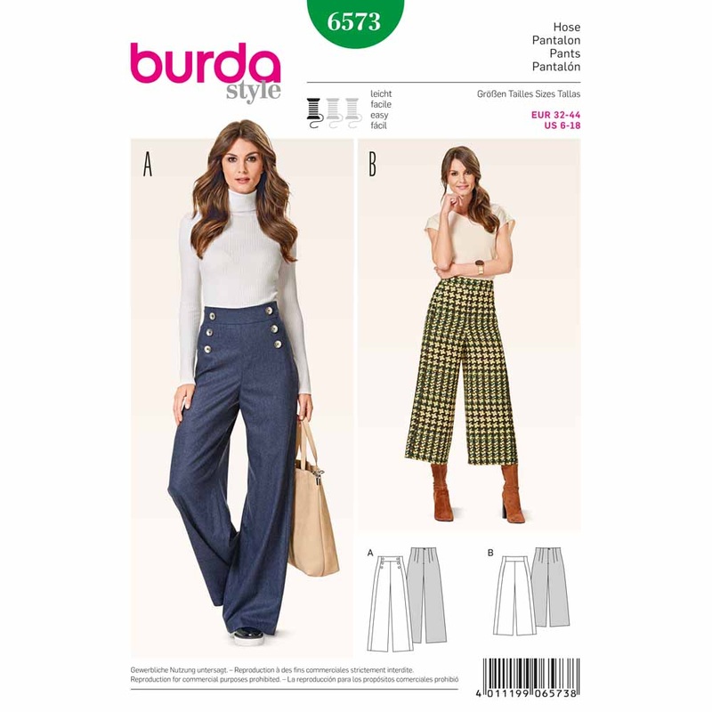 BURDA – 6573 Ladies Pants