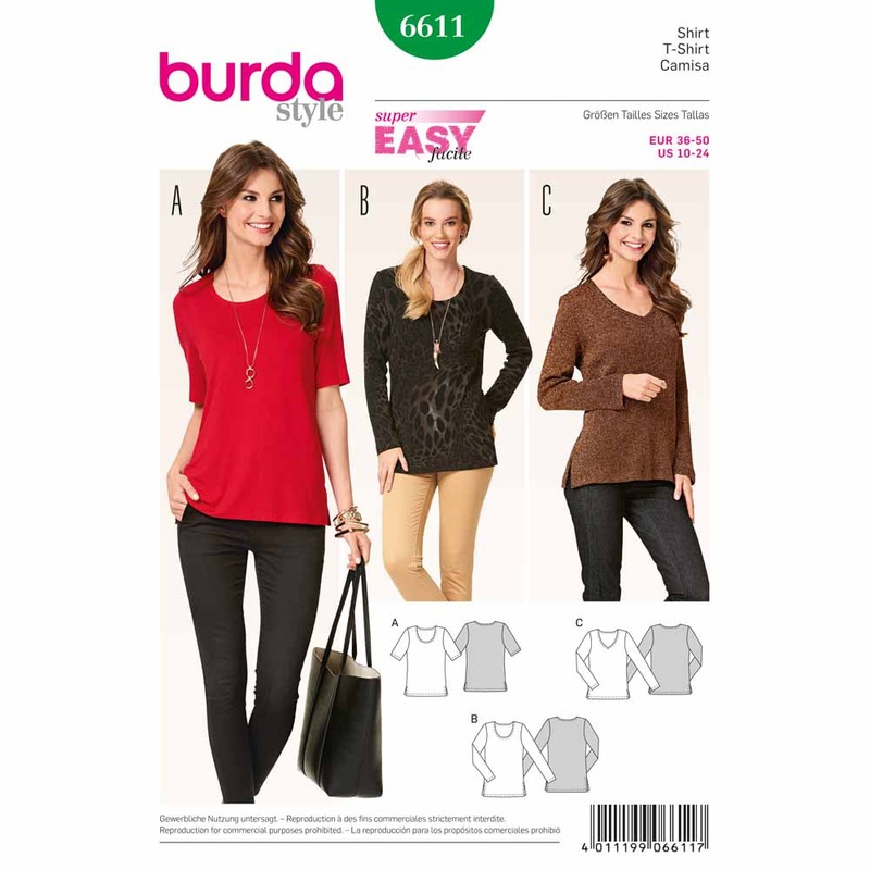 BURDA – 6611 Ladies Shirt
