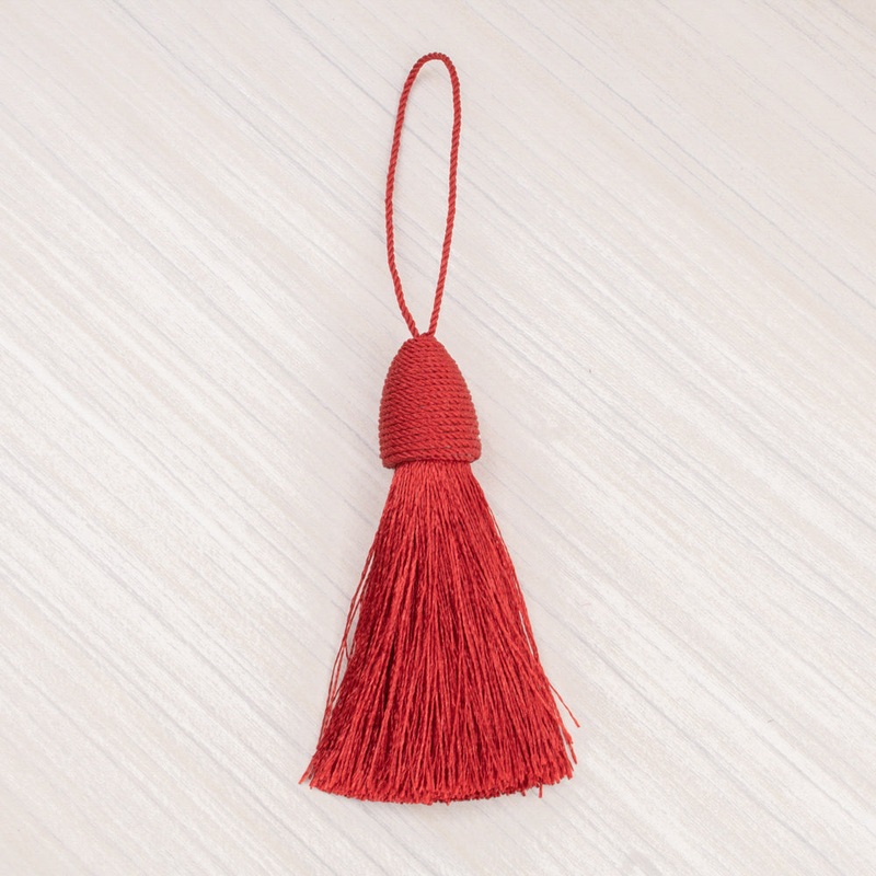 Key tassel 3 po (7,5 cm) Red
