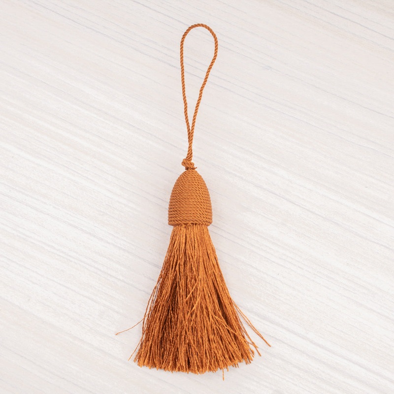 Key tassel 3 po (7,5 cm) Terracotta