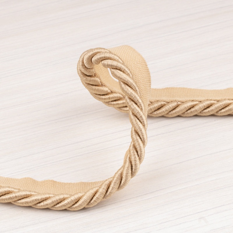 Lip cord 3/8 po (1 cm) Camel