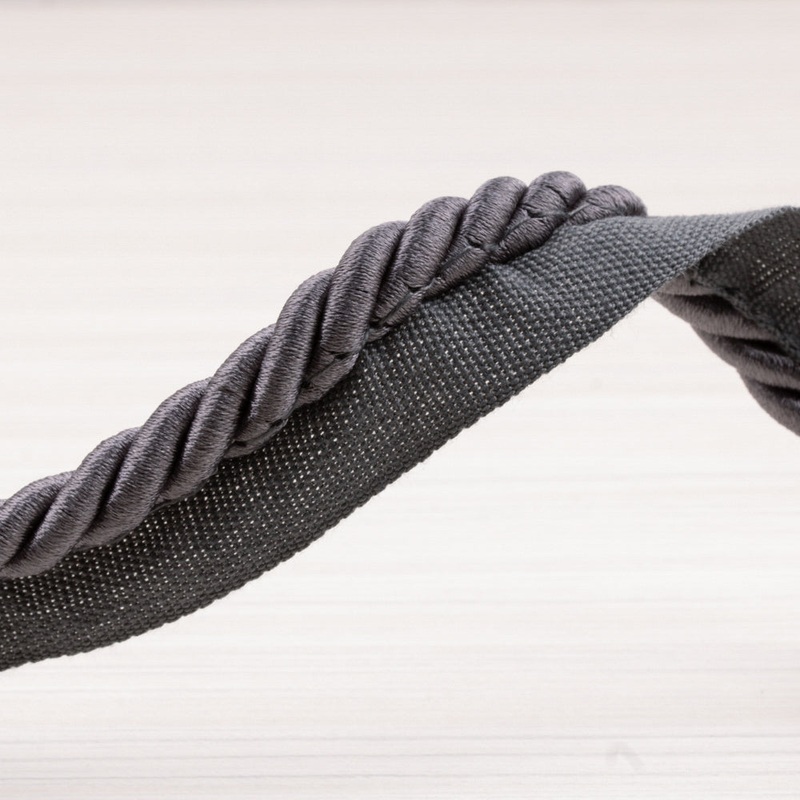 Lip cord 3/8 po (1 cm) Charcoal