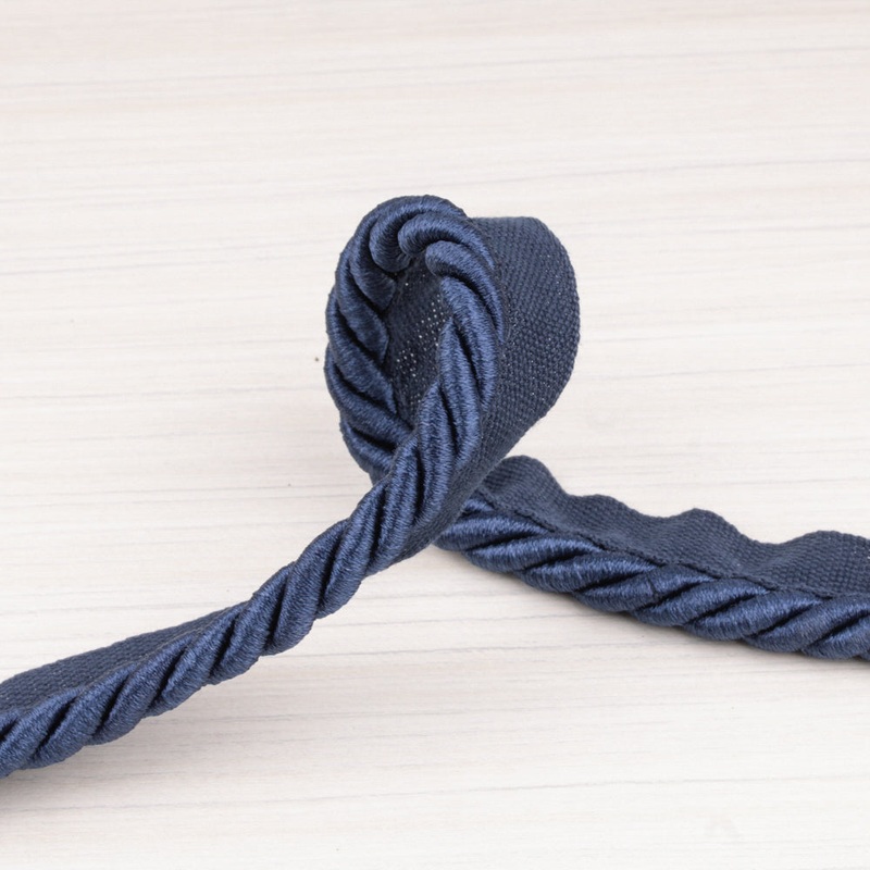 Lip cord 3/8 po (1 cm) Navy