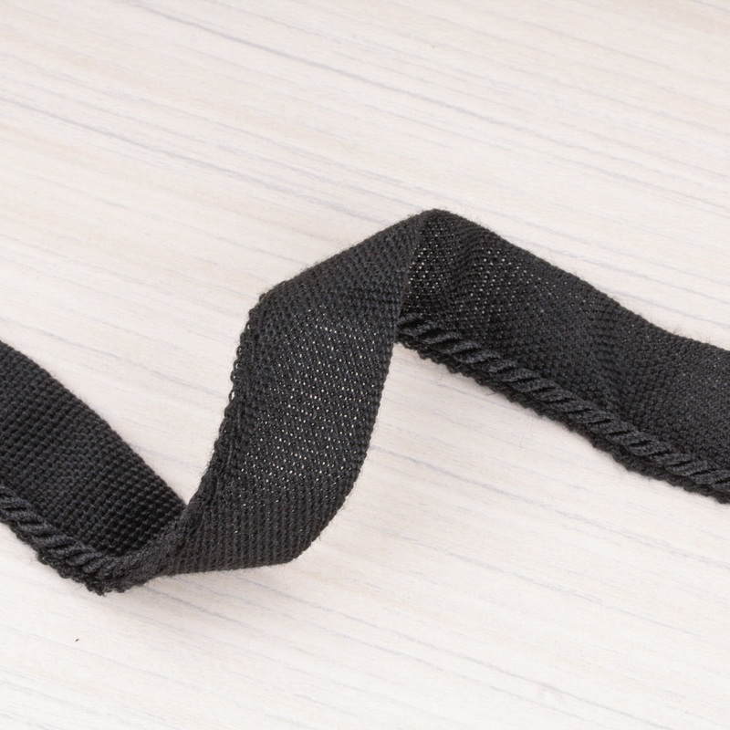 Lip cord  po (0.30 cm) Black