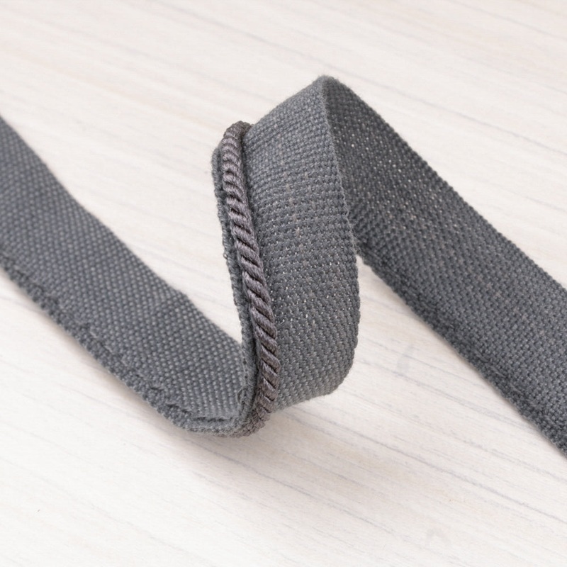 Lip cord  po (0.30 cm) Charcoal