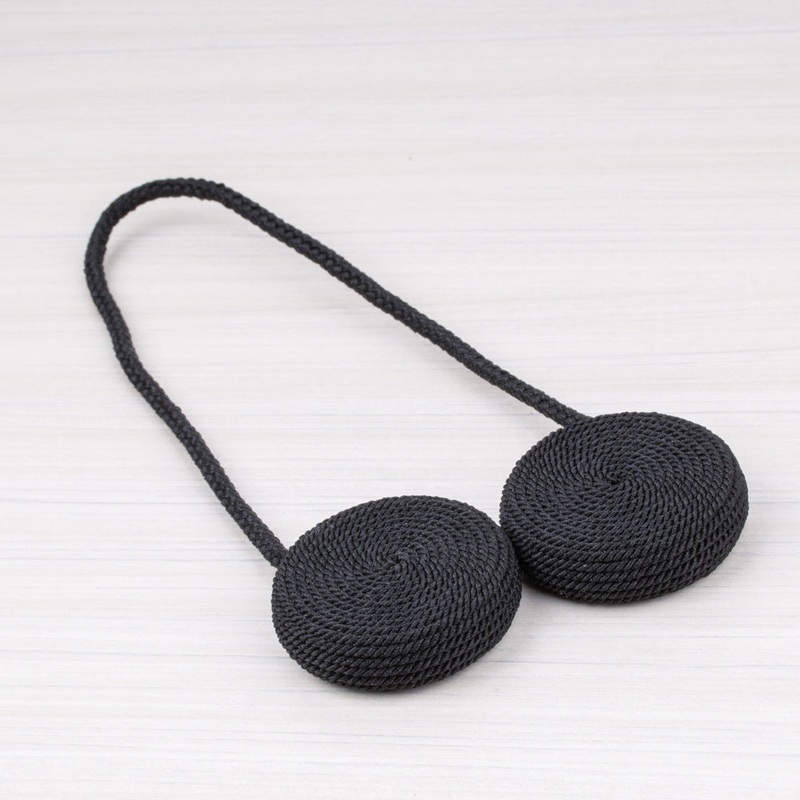 Magnetic Tie back 13 po (35 cm) Black